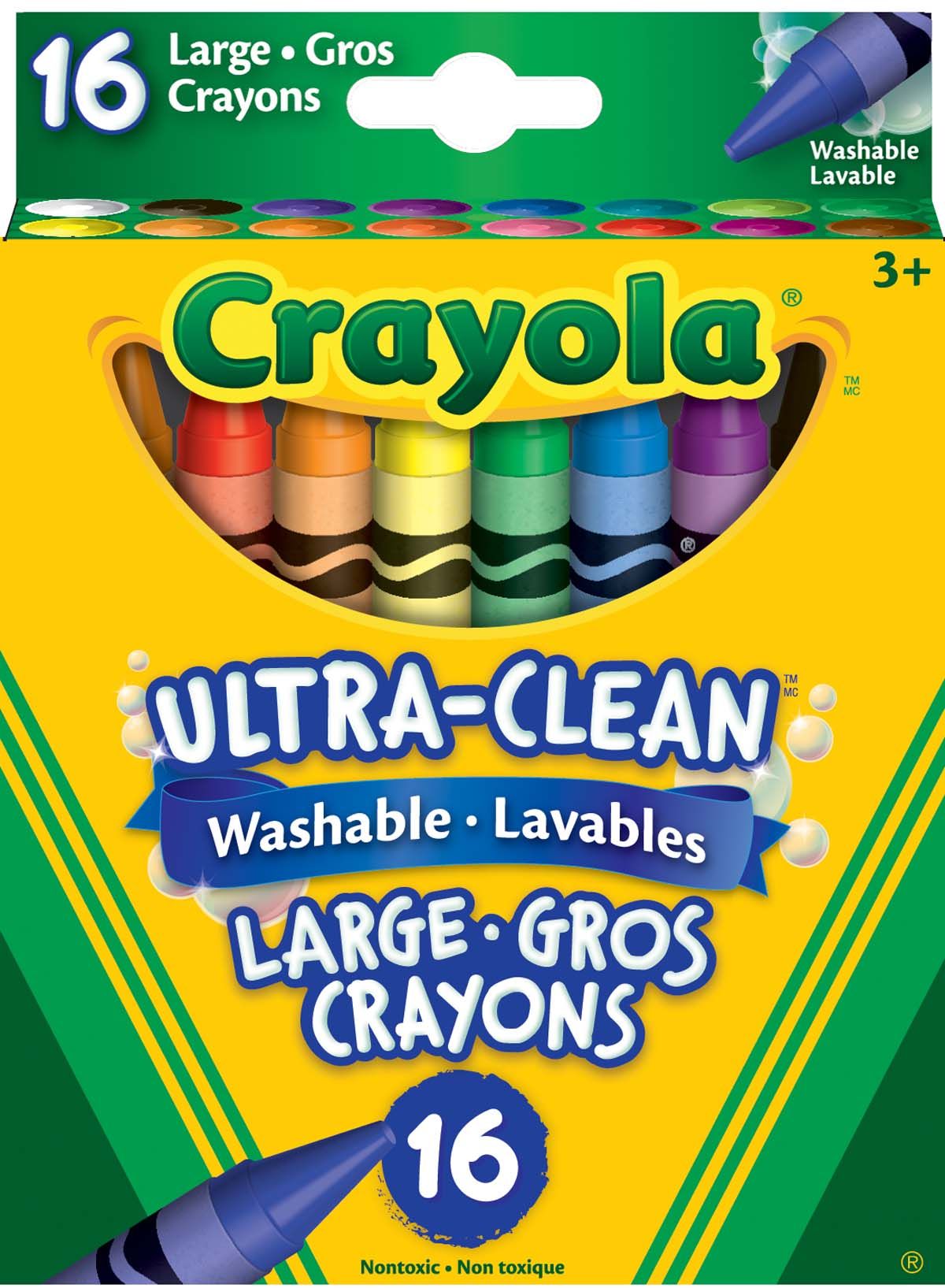 Image of Crayons 16’s Large Washable