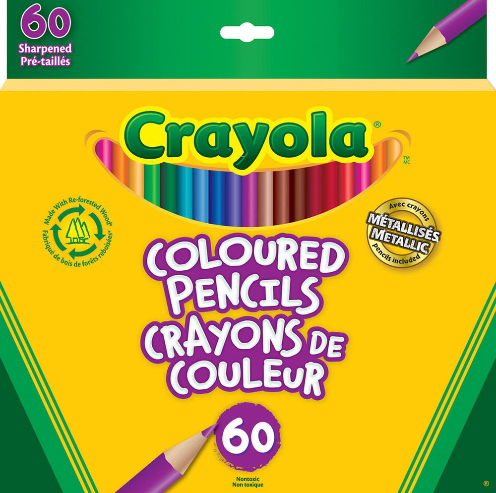 Image of Pencils Coloured 60’s Crayola