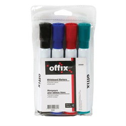 Image of Offix Dry Erase Whiteboard Marker Set of 4