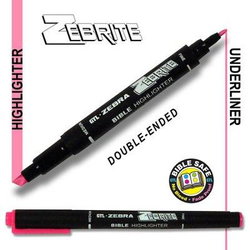 Image of Highlighter-Zebrite Double-Ended/Pink