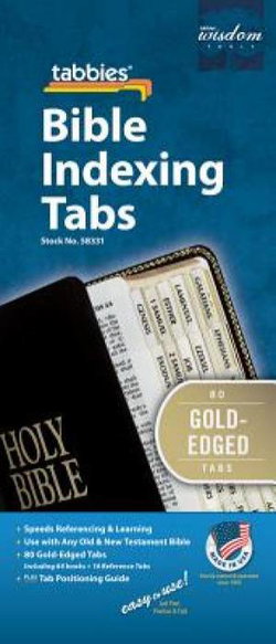 Image of Bible Indexing Tabs, Old & New Testament Gold-Edged