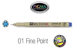 Image of Pen-Pigma Micron Pen 01 Blue