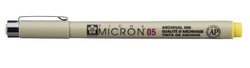 Image of Pen-Pigma Micron (05) Medium Point Bible Note Pen-Yellow