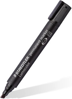 Image of Lumocolor Permanent Marker, Broad Chisel Tip, Black