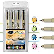 Image of Pen-Pigma Micron (05) Medium Point Bible Note Pen -Set Of 4