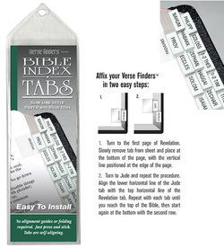 Image of Bible Tabs Verse Finders Thin Pack Slim Line-Silver