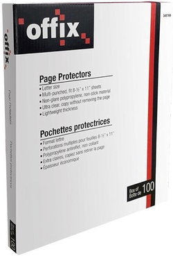 Image of Page Protectors Light Weight 8.5 x 11′ 100/pk