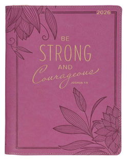 Image of 2026 18-Month Planner Strong and Courageous Josh. 1:9