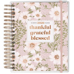 Image of 2026 Wire 18 Month Planner Thankful Grateful Blessed