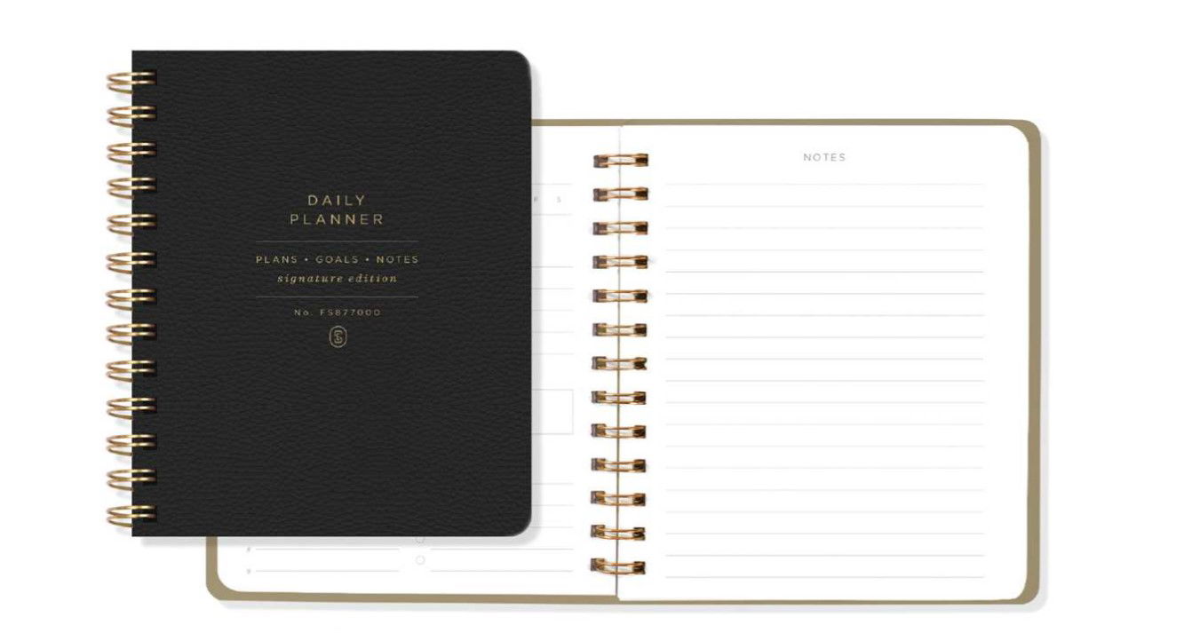 Image of Daily Planner Standard Black