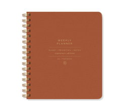 Image of Weekly Planner Standard Cognac