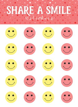 Image of Share a Smile Mini Stickers