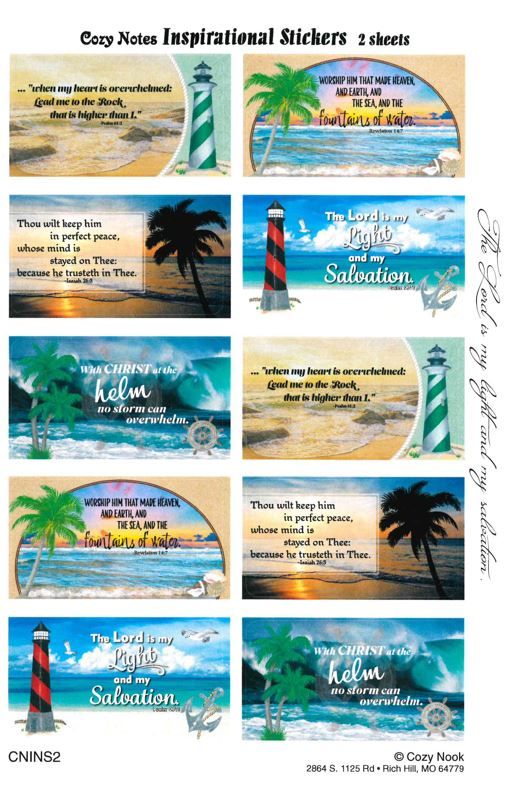 Image of Stickers The Lord is my Light and my Salvation 2 sheets