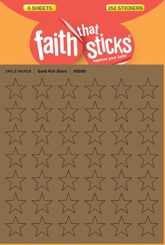 Image of Gold Foil Star -Faith That Sticks
