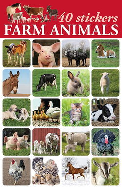 Image of Stickers Farm Animals 40pk