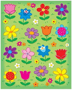 Image of Flowers Shape Stickers