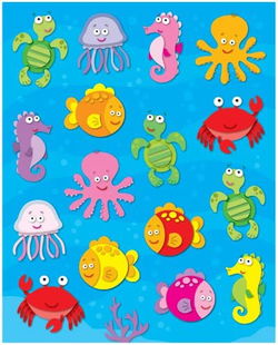 Image of Sea Life Shape Stickers