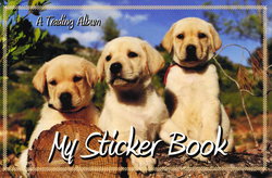 Image of My Sticker Album – Lab Puppies – Trading Album