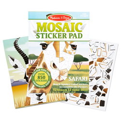 Image of Mosaic Sticker Pad – Safari Animals