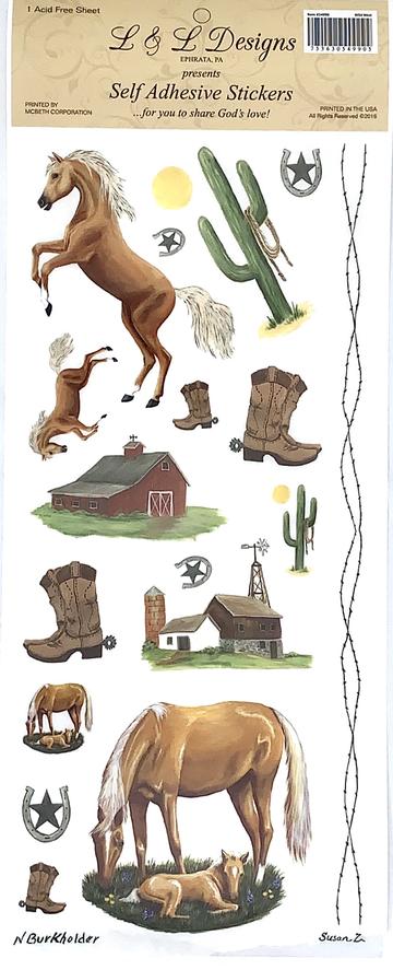 Image of Stickers Wild West 1 Sheet