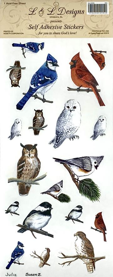 Image of Stickers Birds 1 Sheet
