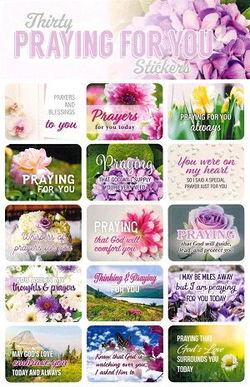 Image of Praying For You Stickers