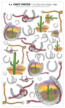 Image of Stickers Desert 5 7/8 x 10′ sheet