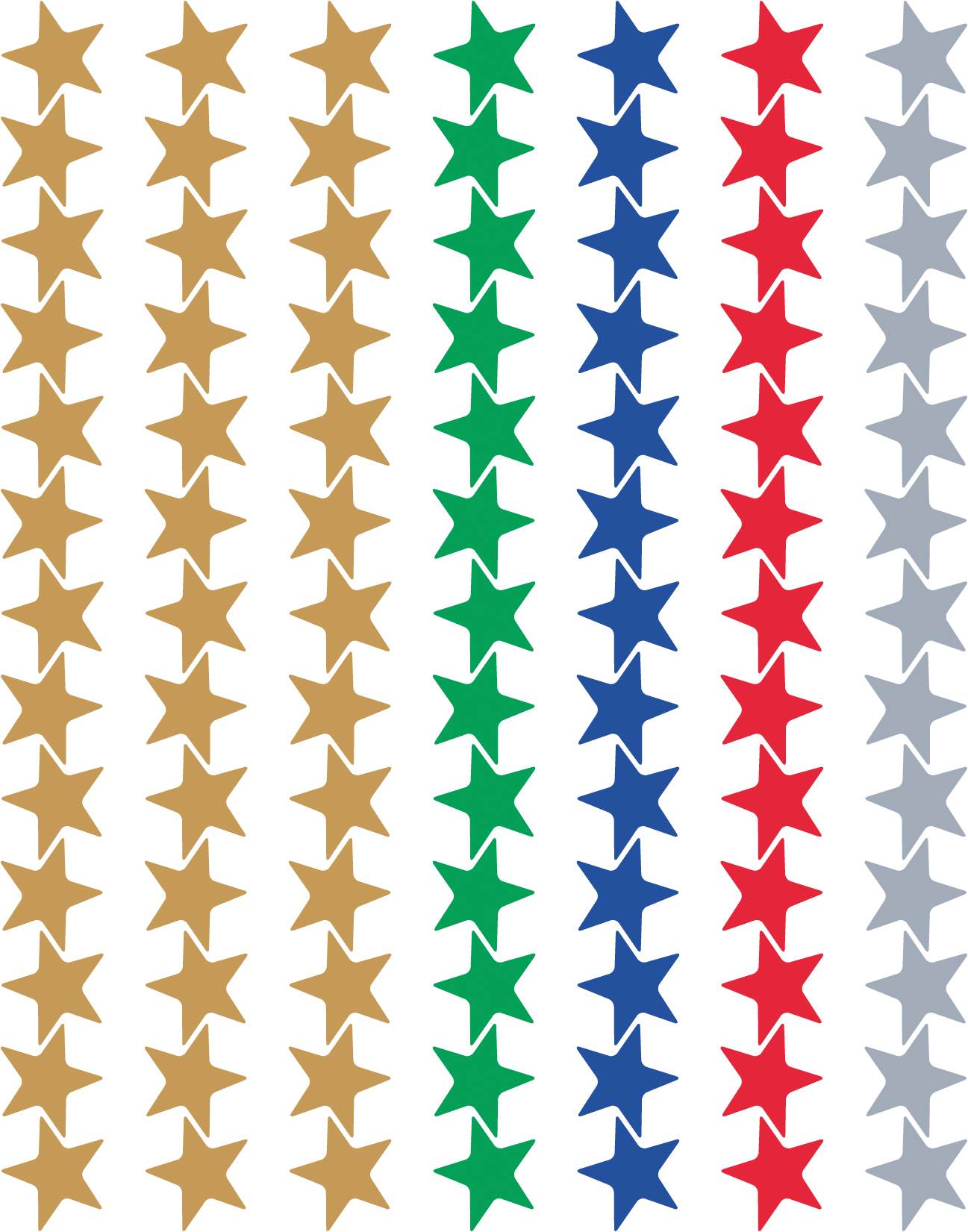 Image of Assorted Foil Stars Stickers Valu-Pak