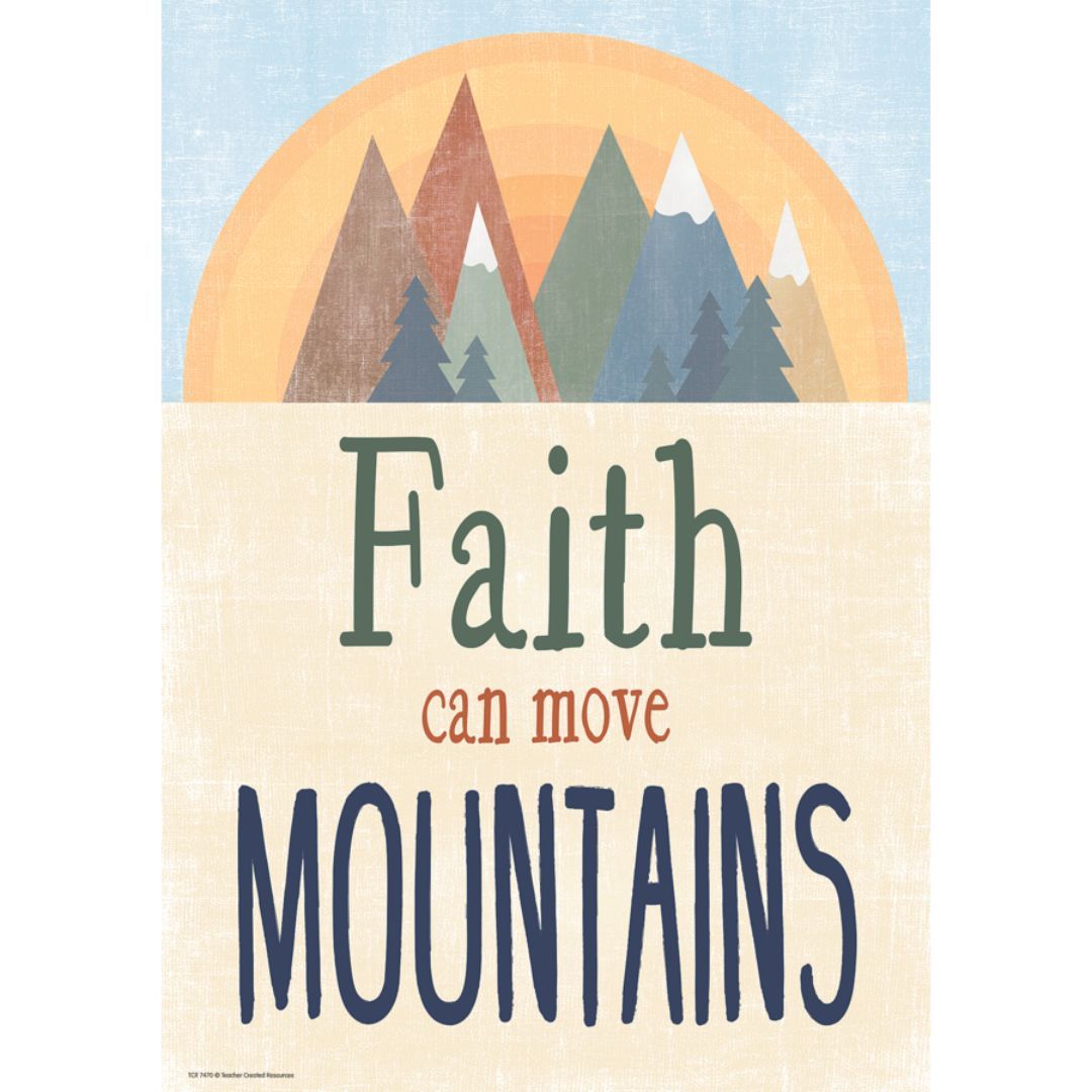 Image of Moving Mountains – Faith Can Move Mountains Positive Poster