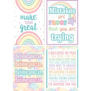 Pastel Pop - Positive Poster Set (4)