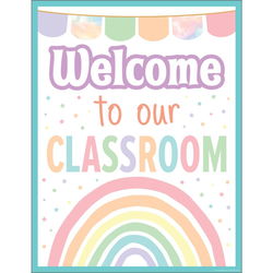 Image of Pastel Pop – Welcome To Our Classroom Chart