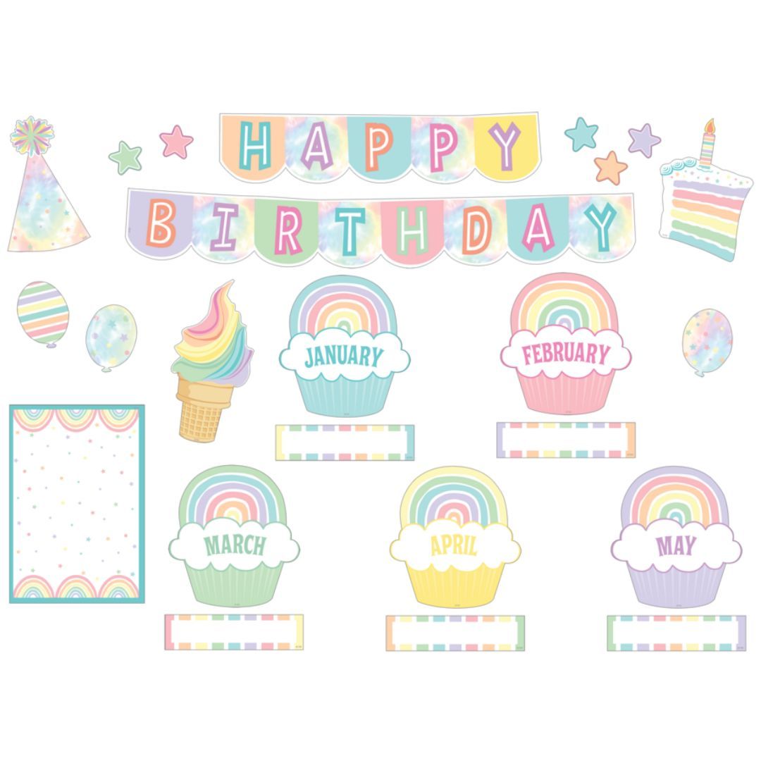 Image of Pastel Pop – Happy Birthday Mini Bulletin Board