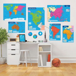 Image of Continents of the World Learning Set – Bulletin Board