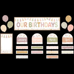 Image of Terrazzo Tones Our Birthdays Mini Bulletin Board