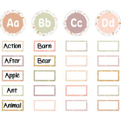 Image of Terrazzo Tones Word Wall Bulletin Board