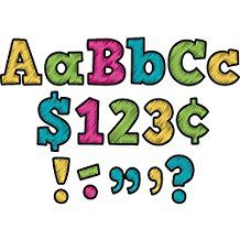 Image of Chalkboard Brights Bold 4-Inch Letters Combo Pack-DWSO
