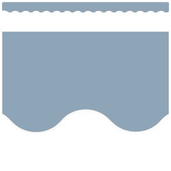 Image of Cottage Blue Scalloped Border Trim