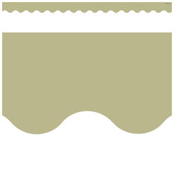 Image of Olive Green Scalloped Border Trim