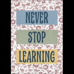 Image of Never Stop Learning Positive Poster