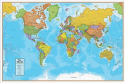 Image of Blue Ocean Series World Wall Map