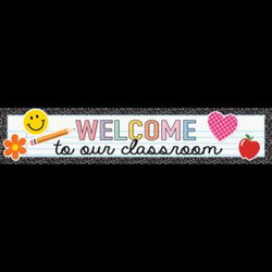 Image of Cool for School Welcome to Our Classroom Banner