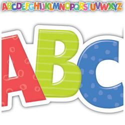 Image of Colorful Alphabet Die-Cut Border Trim