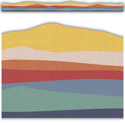 Image of Moving Mountains Road Trip On the Horizon Die-Cut Border Trim