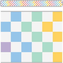 Image of Cool for School Checkers Straight Border Trim