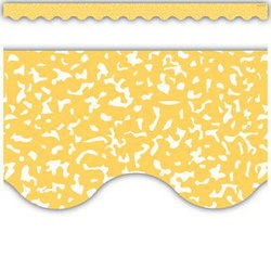 Image of Composition Yellow Scalloped Border Trim