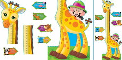 Image of Giraffe Growth Chart -Bulletin Board Set