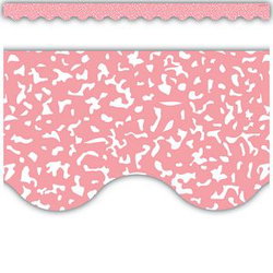 Image of Composition Pink Scalloped Border Trim