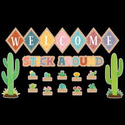 Image of Happy Cactus Crew Welcome Bulletin Board
