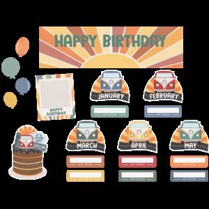 Moving Mountains Road Trip Happy Birthday Mini Bulletin Board