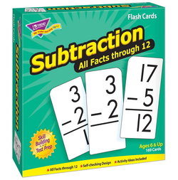 Image of Subtraction 0-12 All Facts Flashcards